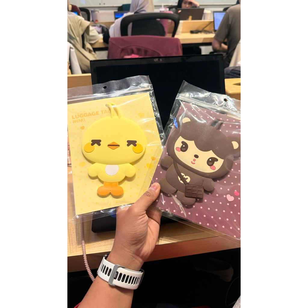 LUGGAGE TAG (Nini bear) KAI  SEHUN EXO sealed new