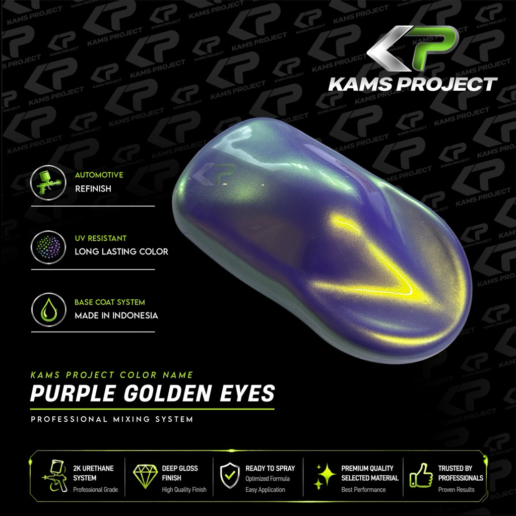 Cat Purple Golden Eyes Kams Project