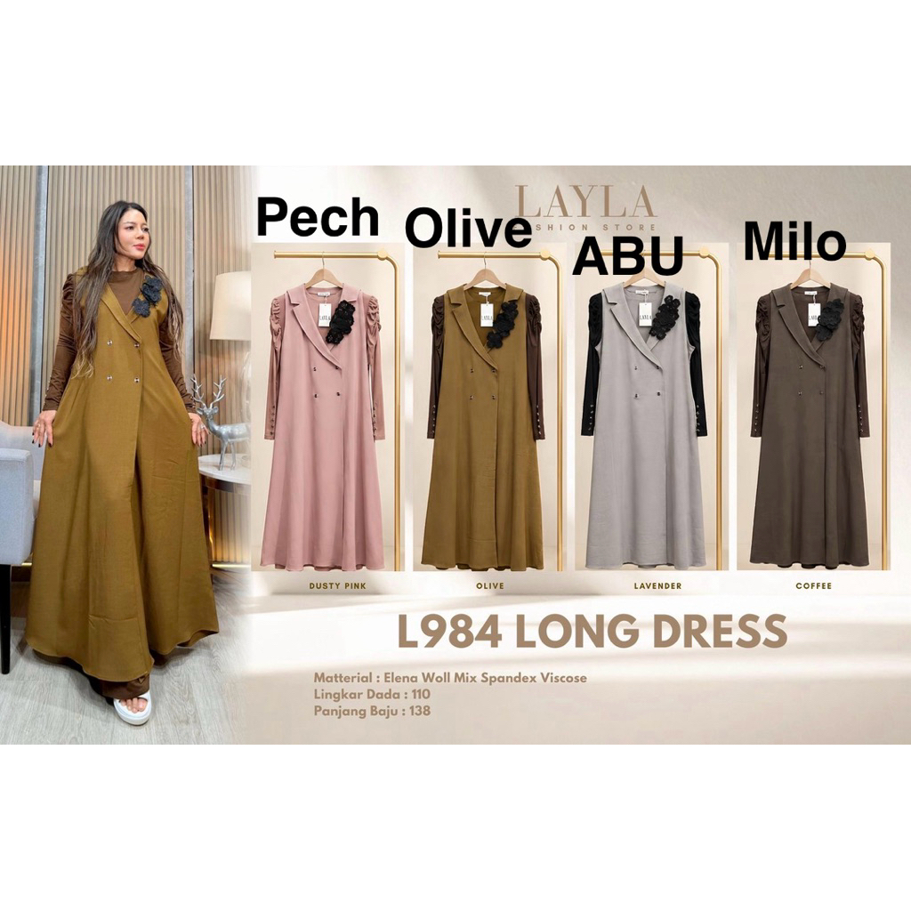 DRES LAYLA Rompi Set Iner kekinian terbaru