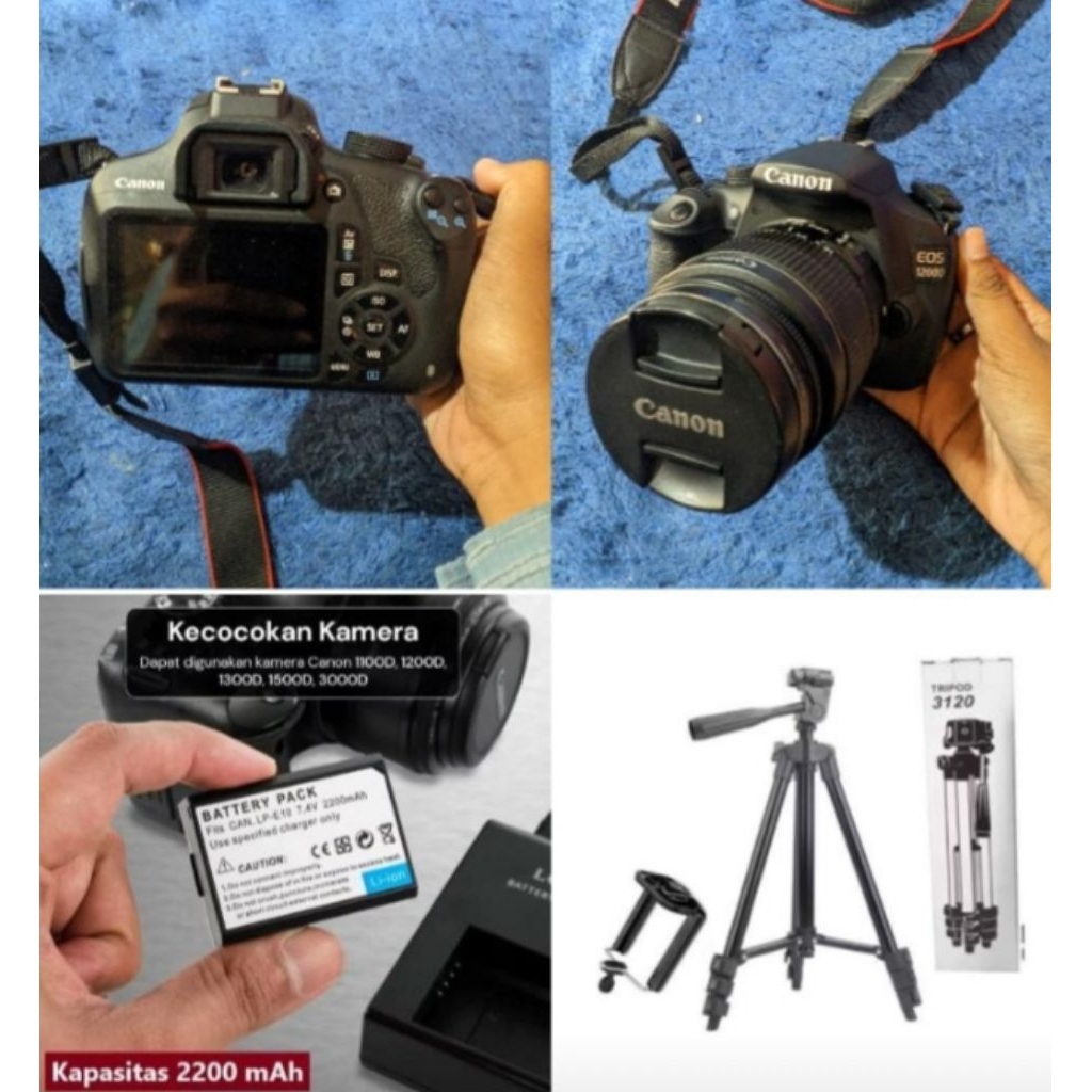 Camera Canon 1200D bekas, Camera preloved, Camera Murah, camera Canon