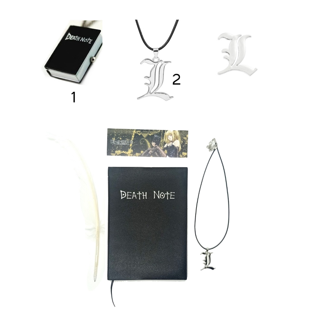 Kalung jam pin enamel buku cos death note