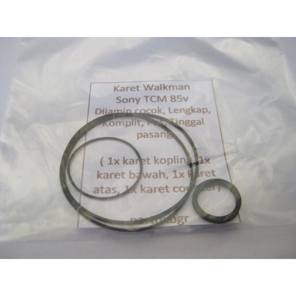 Karet untuk Walkman Sony TCM-85v komplit siap pakai