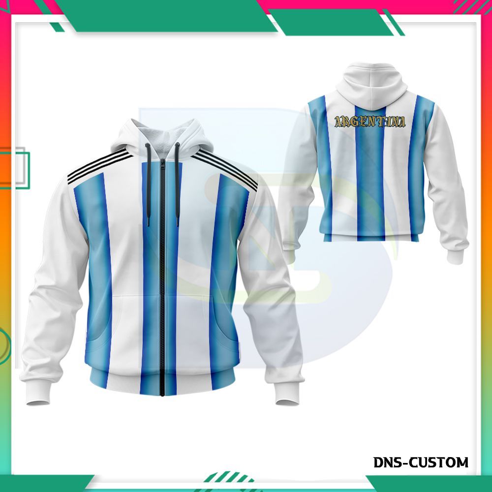 Jaket Hoodie Argentina 2026/Jaket Pria Dewasa / Jaket Argentina Printing