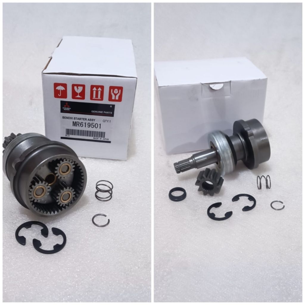 Murni Sparepart Bendix Starter Assy Mitsubishi Triton L200 2.800cc Original MR619501 Sparepart Mobil