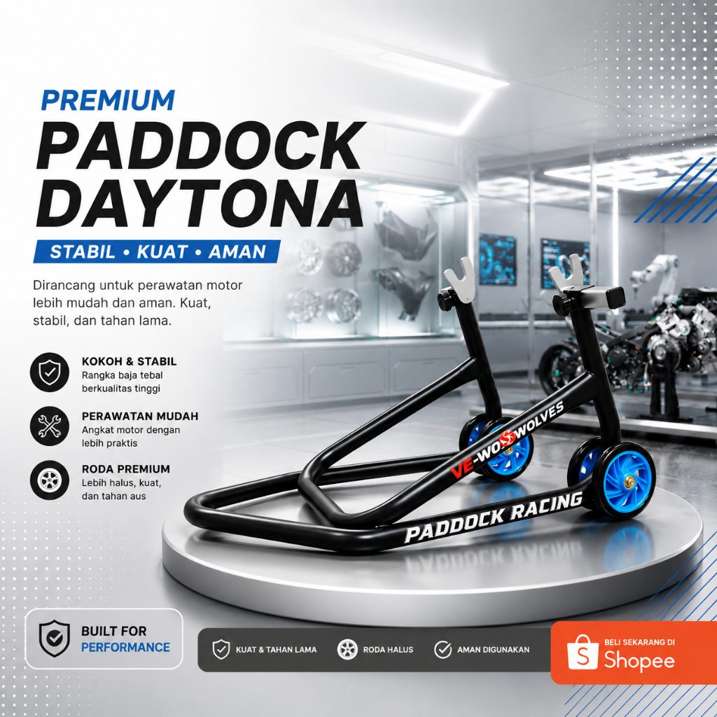 Paddock Motor Universal Tipe Daytona Model OLD New Moto Gp CBR Ninja R RR SS GSX R15 R25 Zx100 Ninja