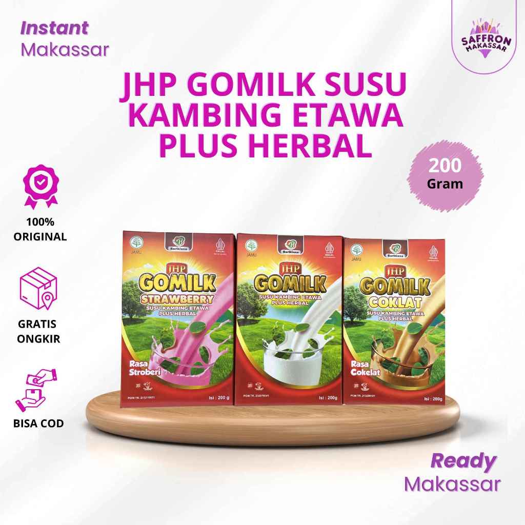 JHP GOMILK SUSU KAMBING ETAWA PLUS HERBAL 200g