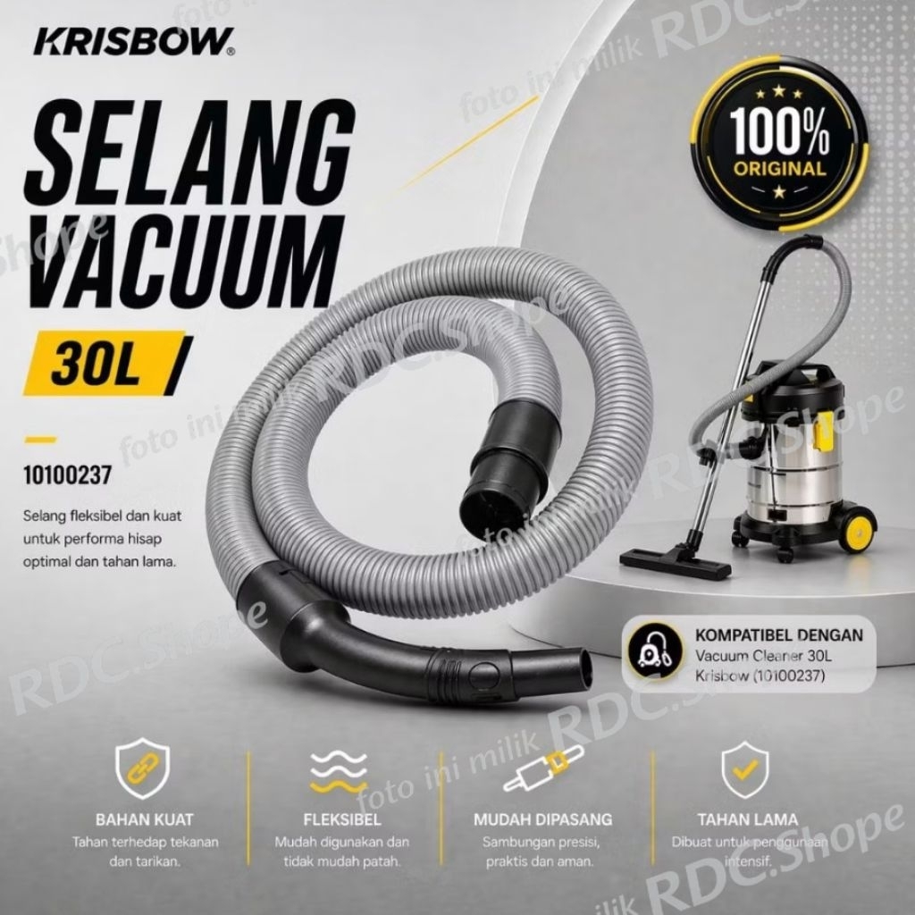 Selang vacuum krisbow 30L 10100237 / Selang vacuum cleaner untuk krisbow