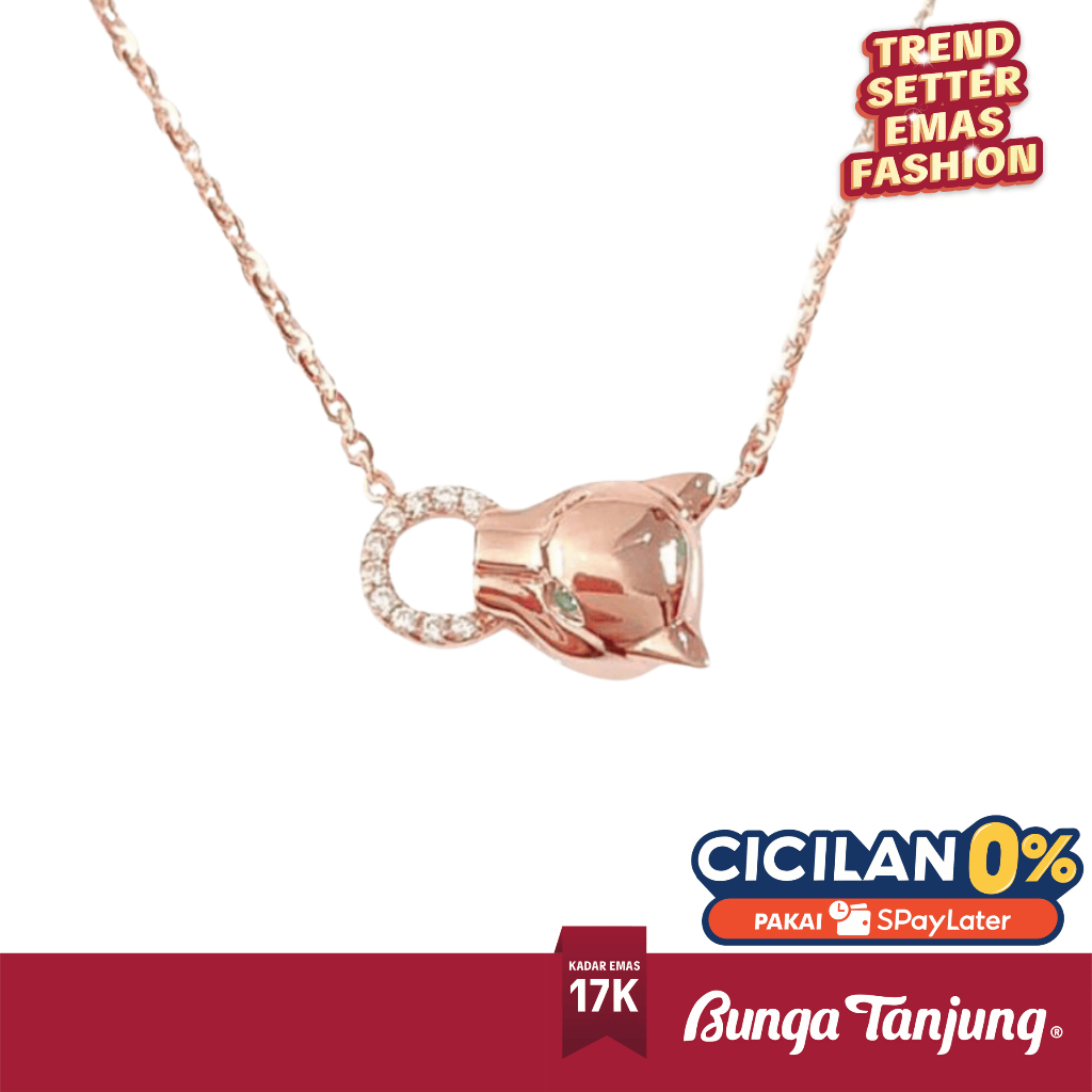 KALUNG RING LEOPARD - EMAS 17K - BUNGA TANJUNG GOLD