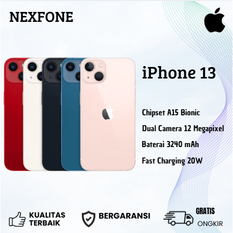 Iphone 13 256GB HP13 Second Original Bekas Fullset Second Inter Like New HP13