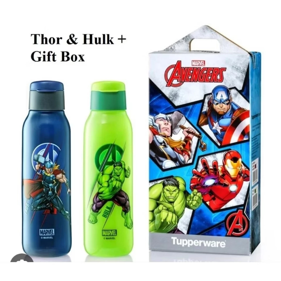 Fancy Bottle Tupperware 750ml Desain Avenger
