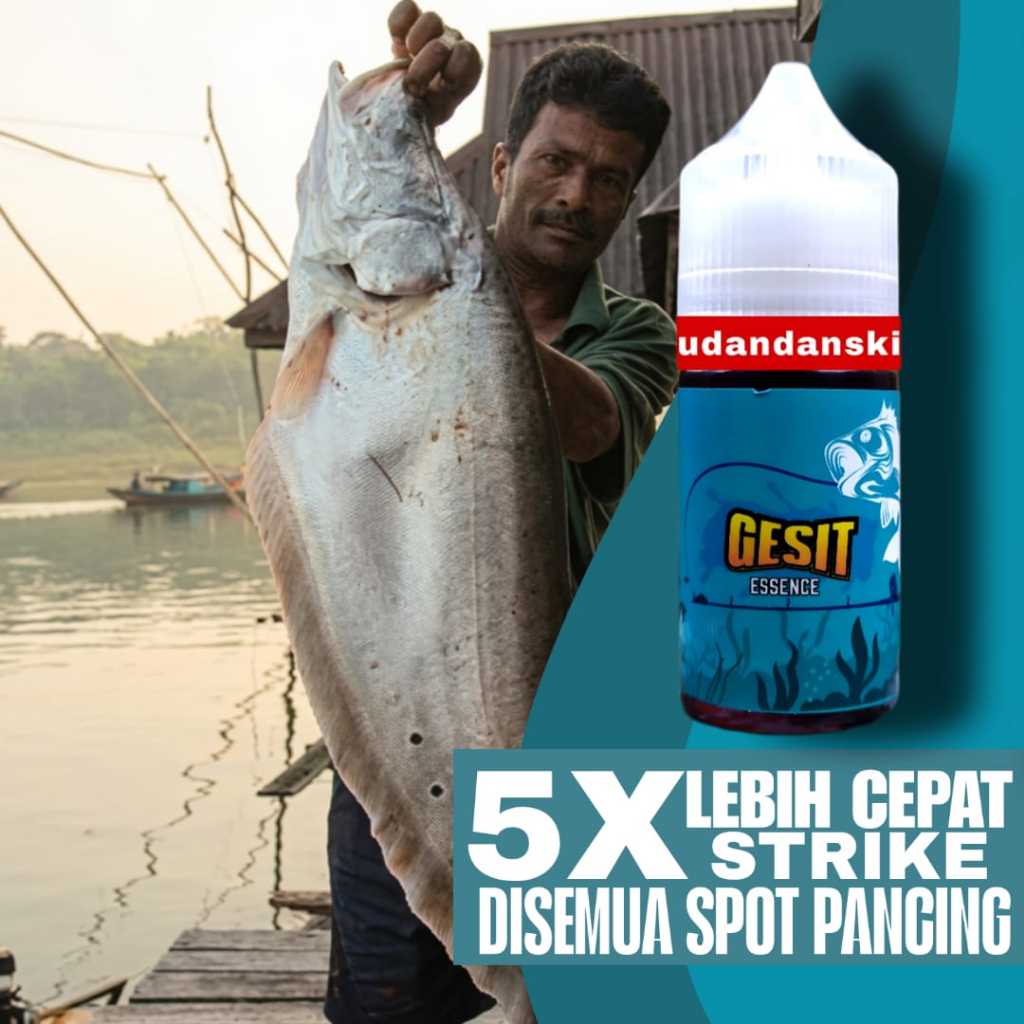 Essen Ikan Belida Super Amis Hanyir Bulus Hitam 30 ml Pemikat Kilat