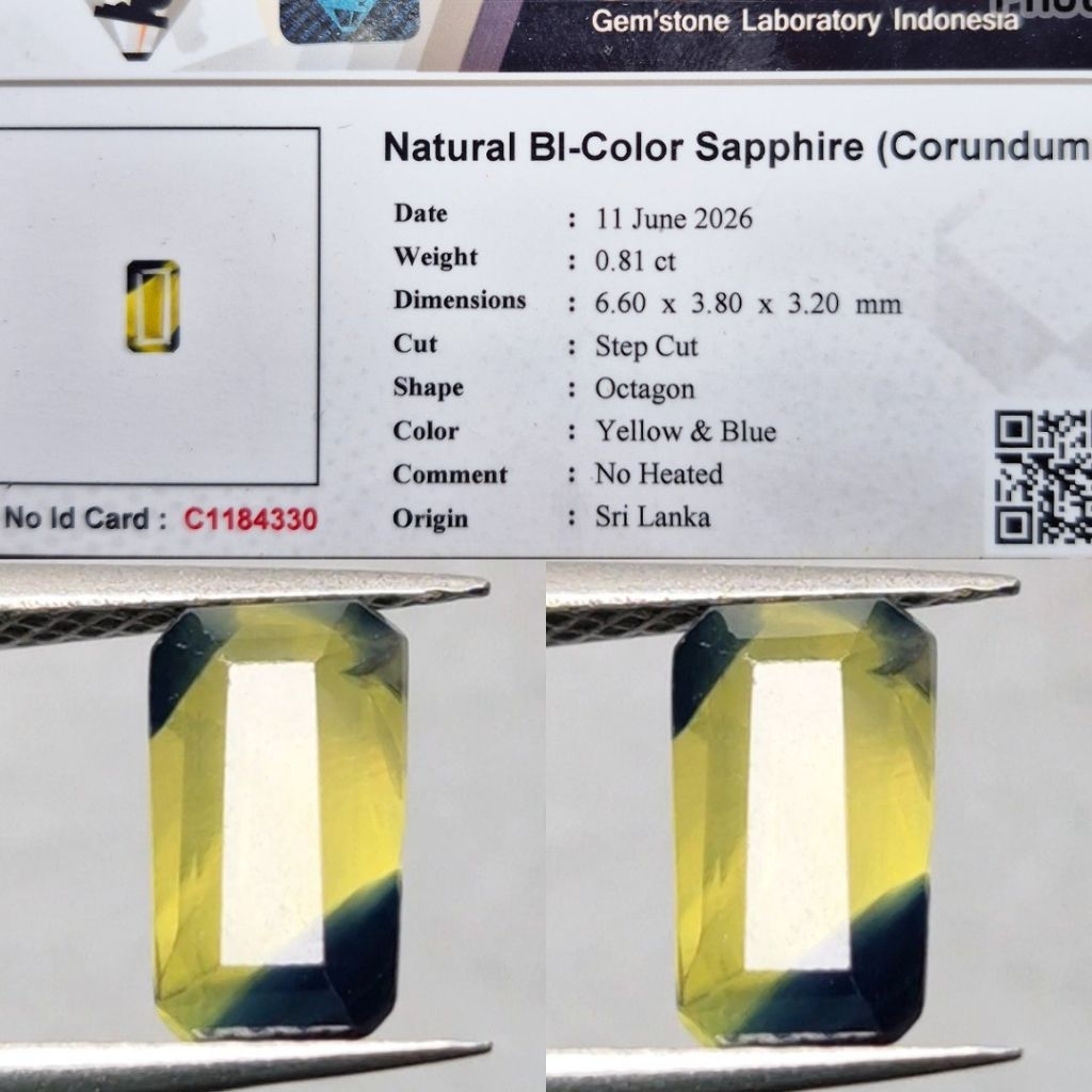 Natural Bicolor Sapphire Noheated Srilanka NH NTE Fancy Color Ceylon Top HQ Hot item Memo Lab