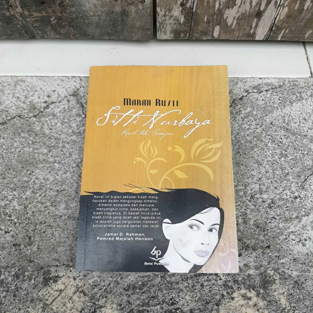 buku novel Sitti nurbaya