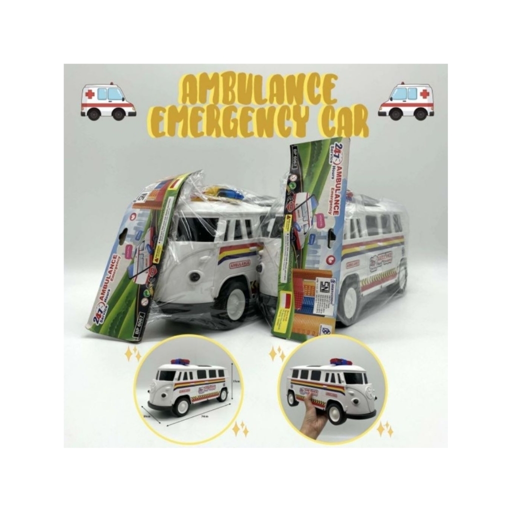 MAINAN MOBIL AMBULANCE EMERGENCY JUMBO