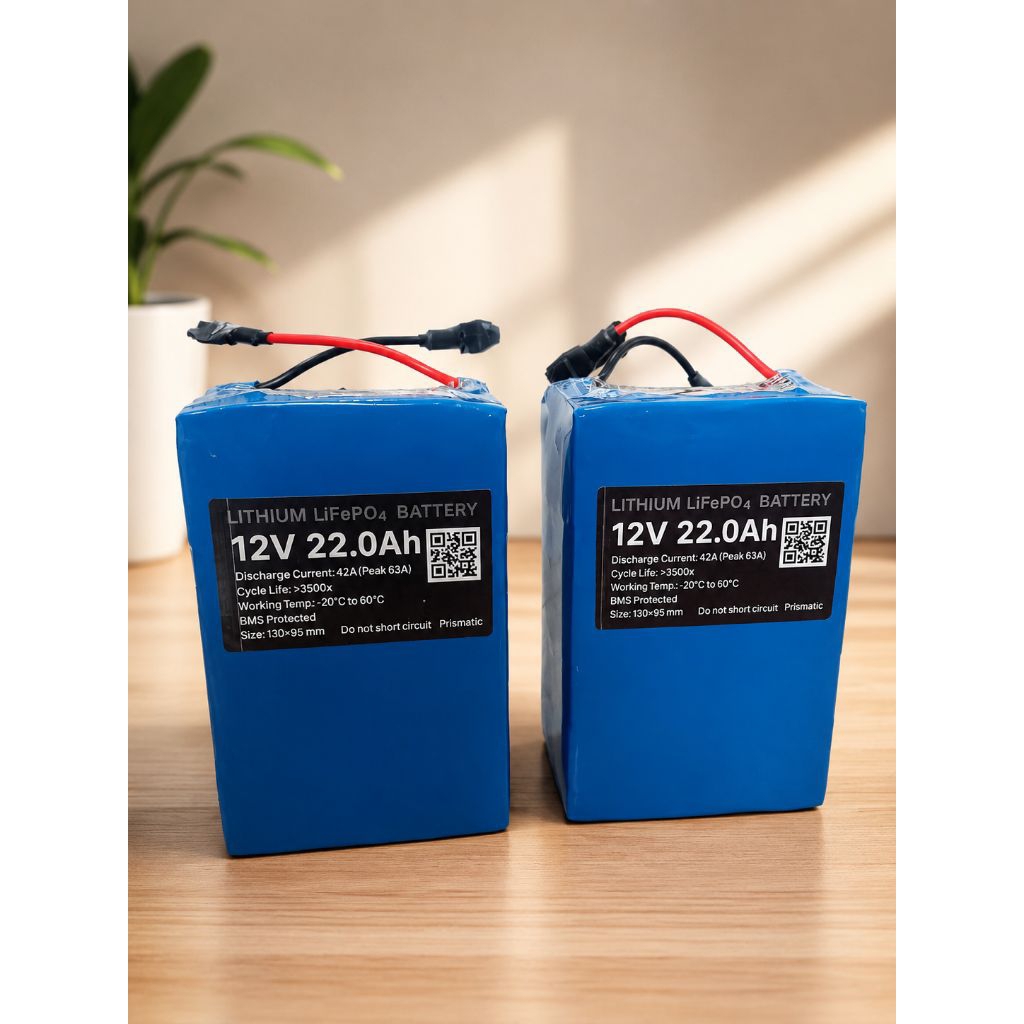 Baterai LifePo4 12Volt 22Ah Prismatik Baterai setrum ikan DLL