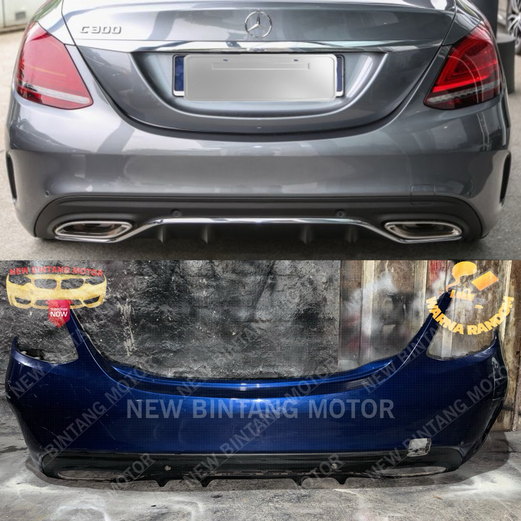 Bumper belakang Mercedes C Class W205 AMG 2019 2021 original
