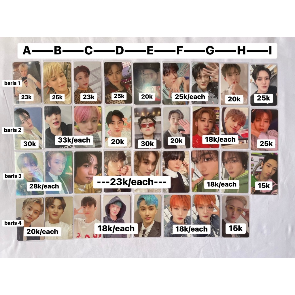 NCT DREAM PHOTOCARD PC ALBUM OFFICIAL HAECHAN JAEMIN RENJUN CHENLE JENO JISUNG MARK TINJU REBAHAN WE