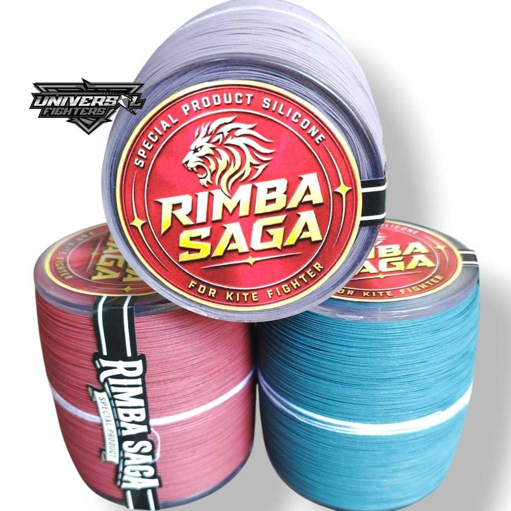 Rimba Saga Merah 2000yard Benang Senar Gelasan Layangan Matot klos Bening