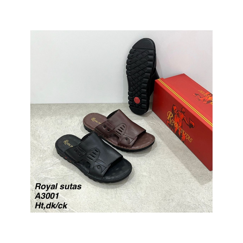 sandal Royal kulit asli empuk nyaman pakai pria sejati