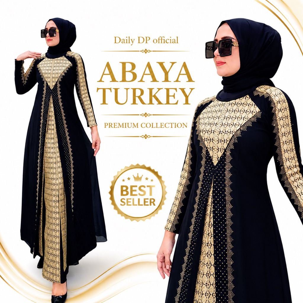 Gamis Turkey 2371 Turkey 1221 Hawa #241 Dress Busana Muslimah By Original Mega Store