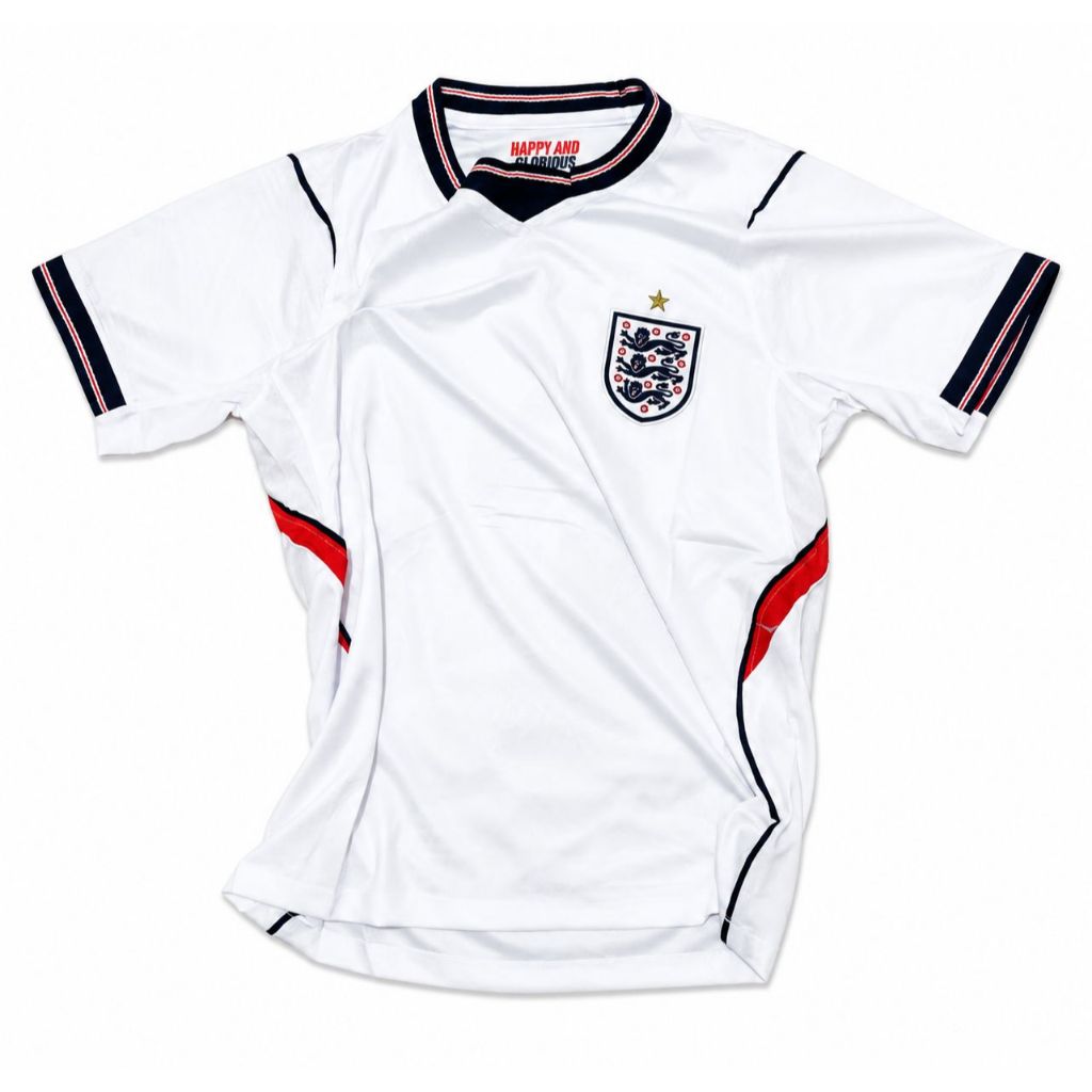 Jersey ENGLAND Retro Euro 2004 Timnas INGGRIS Vintage Klasik Grade Premium