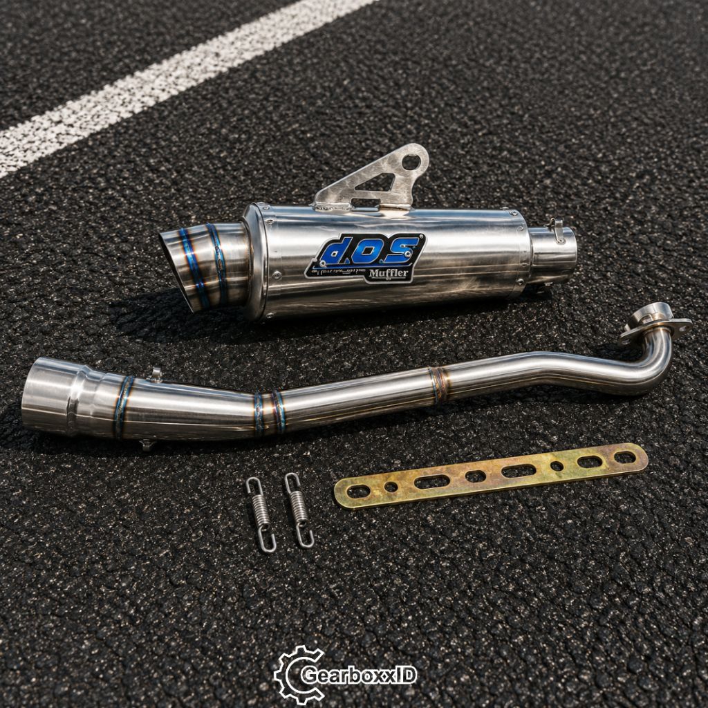 Knalpot Racing DOS Satria fu 150 karbu new / jupiter mx old / jupiter mx new / jupiter mx 135 / knal