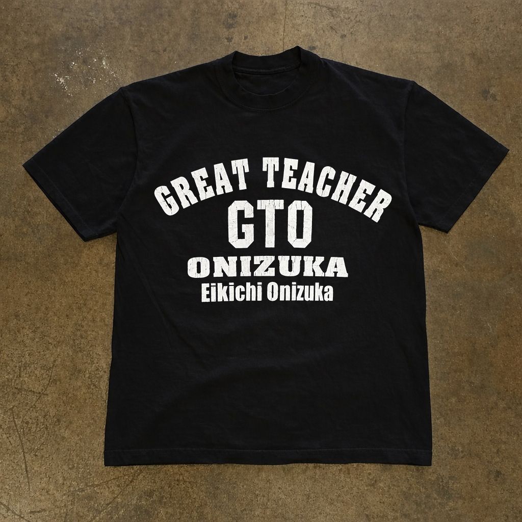 Kaos Anime Japan Retro Great Teacher Onizuka Combed Premium 24s Pria dan Wanita