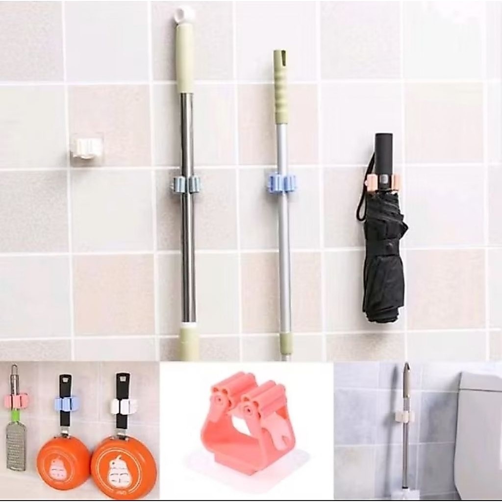 holder mop sapu mop pel holder penjepit holder tempel dinding