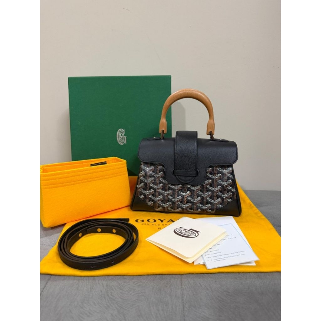Exellent GY saigon mini black 2023 fullset box, db, tag, booklet, rec ori free inner bag