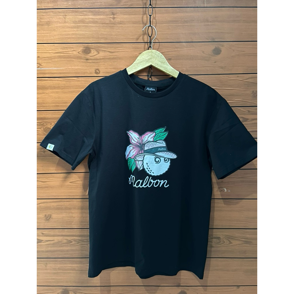 Tshirt Malbon Golf kaos malbon golf hitam pekat