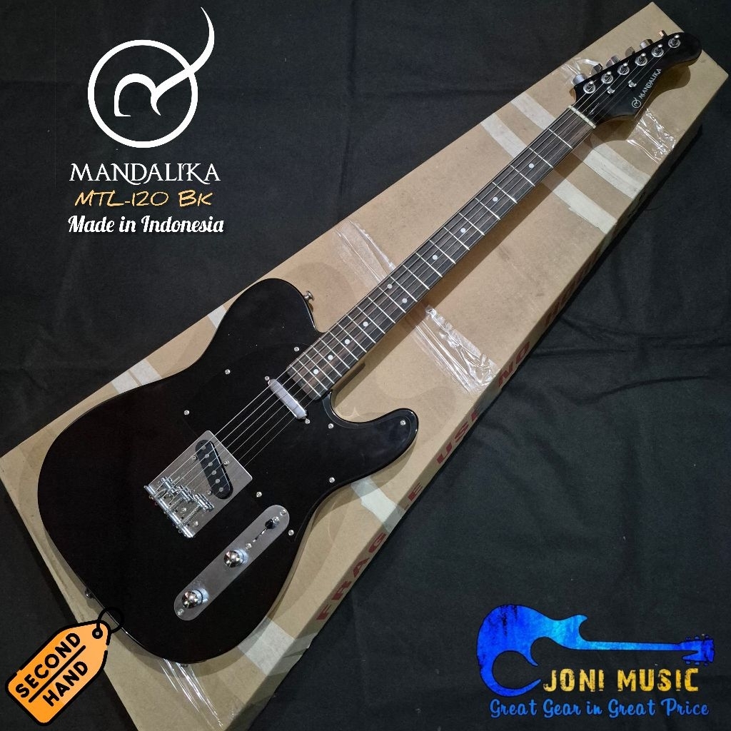 Gitar Mandalika Telecaster MTL-120 Black