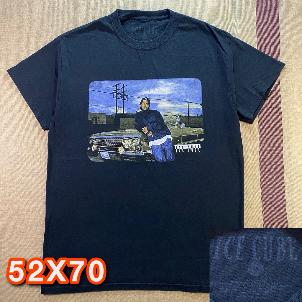 Kaos Band Hip Hop Ice Cube Impala Vintage Rap Tee Hitam Second Original Size M