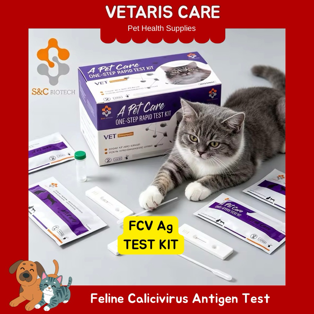 Test Kit Calici Virus Kucing / FCV Ag Test Kit A Pet Care