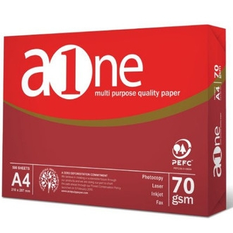 Kertas HVS AOne A4 70 gsm 500 Lembar Print Paper A1 Fotocopy