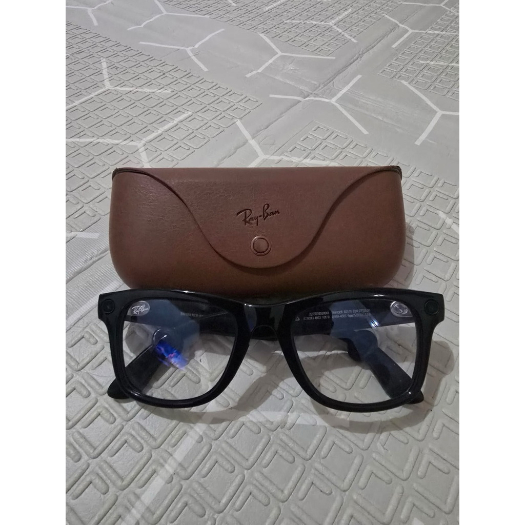 rayban meta wayfarer clear glass