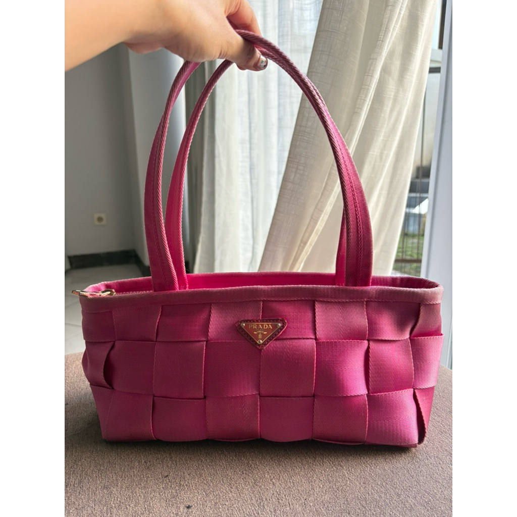 Prada shoulder hand bag vintage murah peloved second branded bekas murah