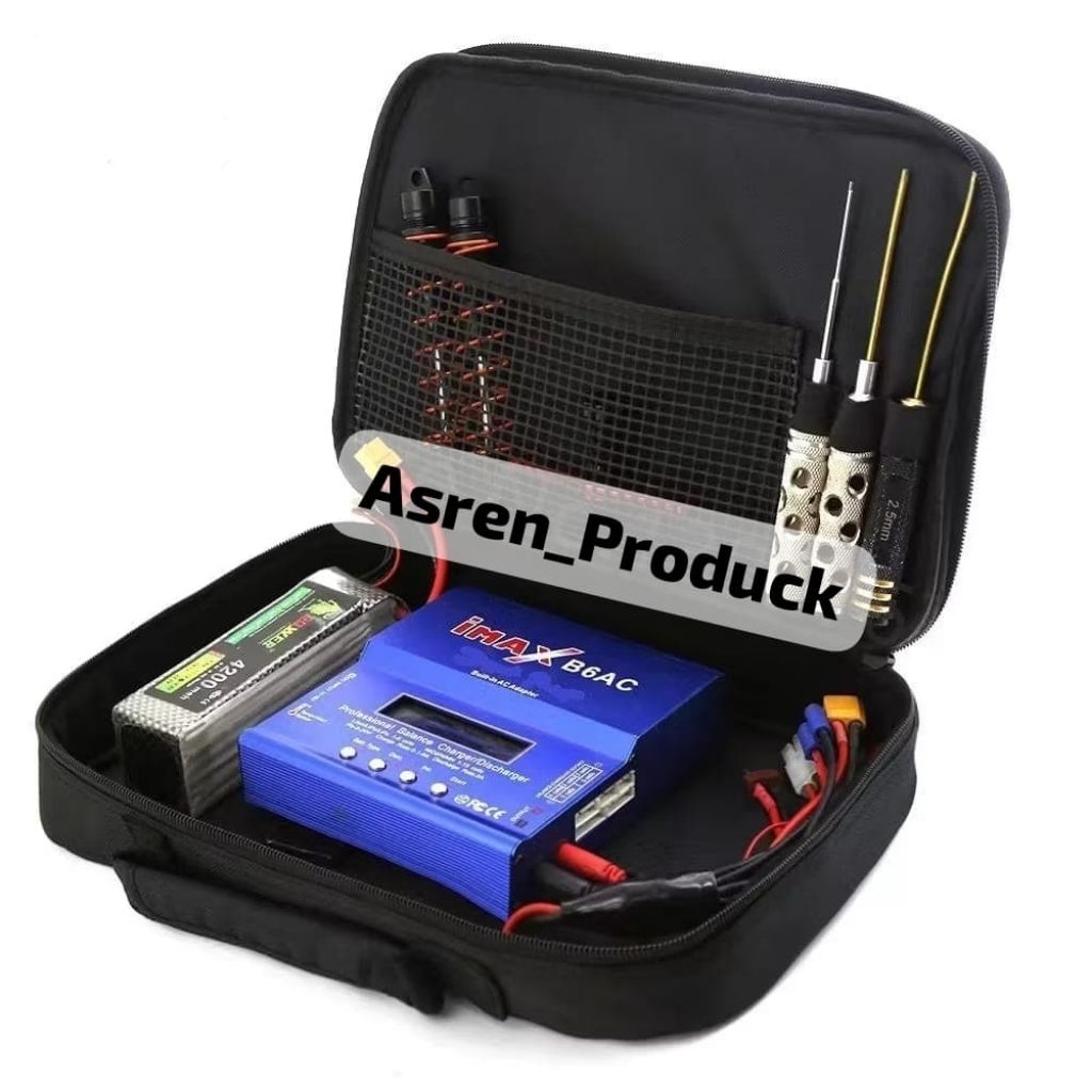 Tas Tamiya R87 Storege Box Tools 1/10 Rc Car Battery Bag Screwdriver