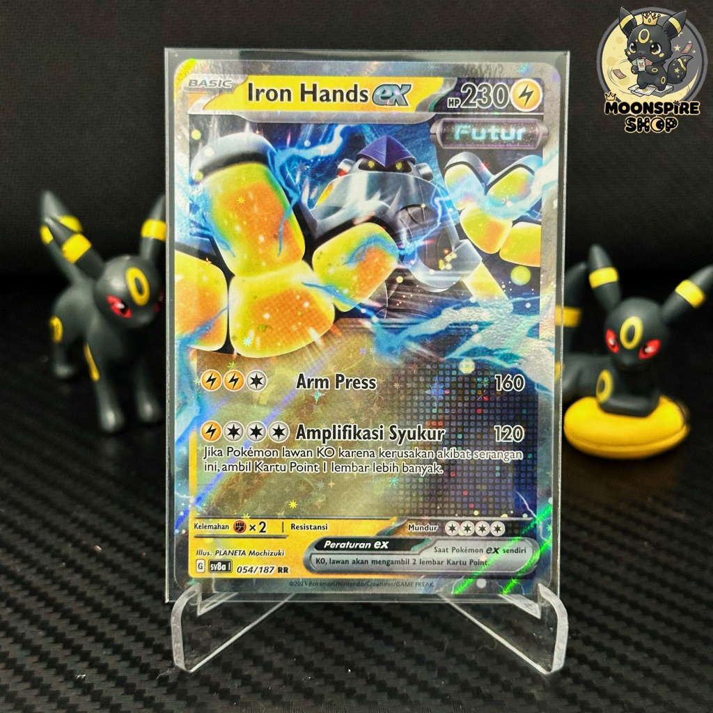 Kartu Pokemon Iron Hands EX RR 2025 Indonesia