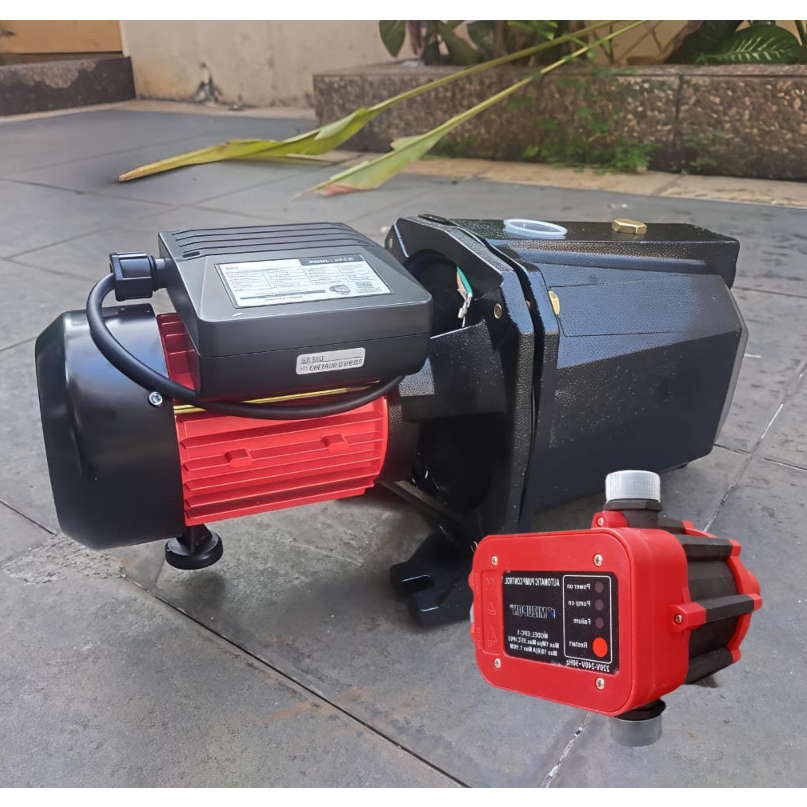 MAXPUMP Pompa Jet Pump Sumur Dangkal 370watt Pompa Air Otomatis dan Manual Dorong Kuat Full Tembaga 