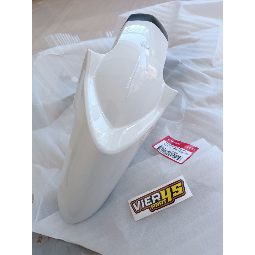 Spakbor slebor depan putih honda blade lama 2008 original ahm 61100-KWB-920PFW