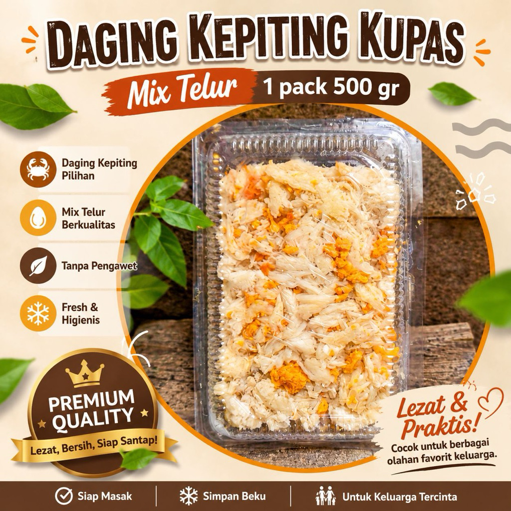 DAGING KEPITING KUPAS FRESH