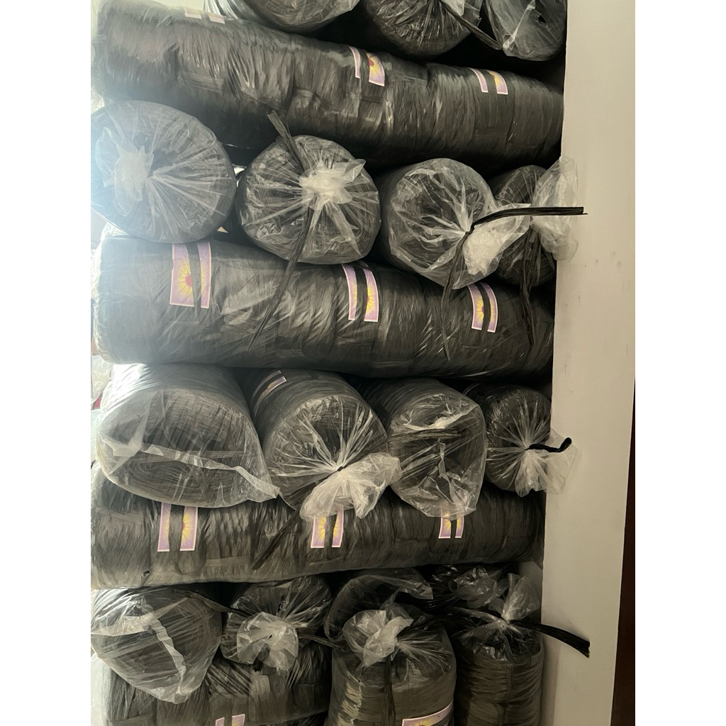 Tali plastik hitam, tali rafiah, tali polytape hitam 200gr , 400gr