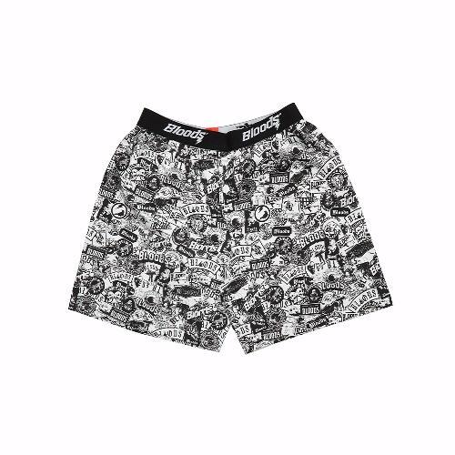 Premium Bloods Series Boxer Pants Paper White Black Original