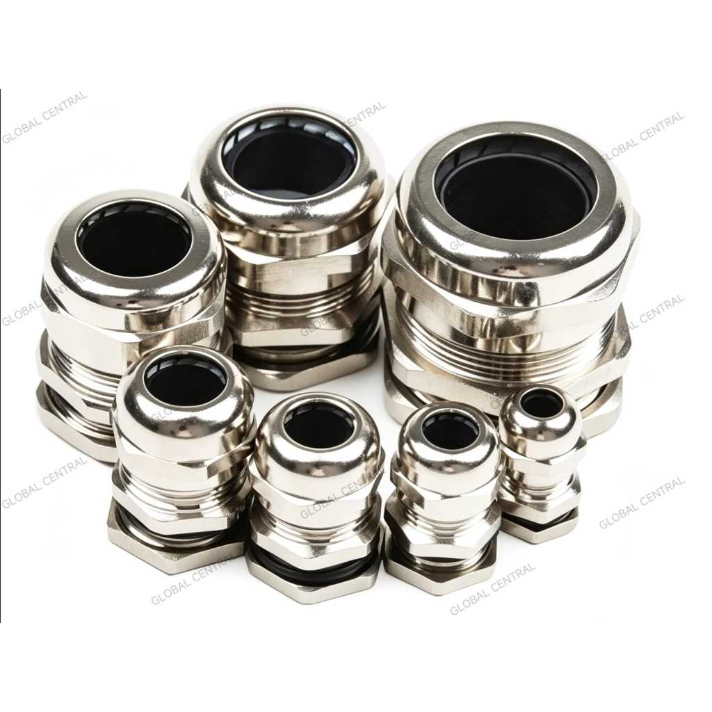 ORIGINAL BRASS CABLE GLAND TYPE M18X1.5 M20X1.5 M22X1.5 M25X1.5 IP65 Nickel-Plated Brass M18 X 1.5 M