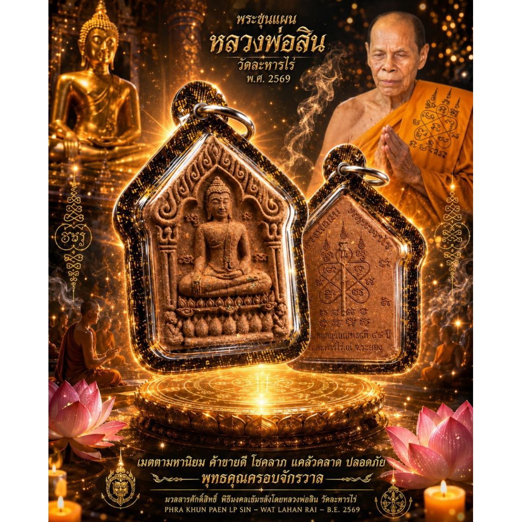 Khun Paen Lp Sin Wat Laharn Rai B.E 2568 (Murid Lp Tim)