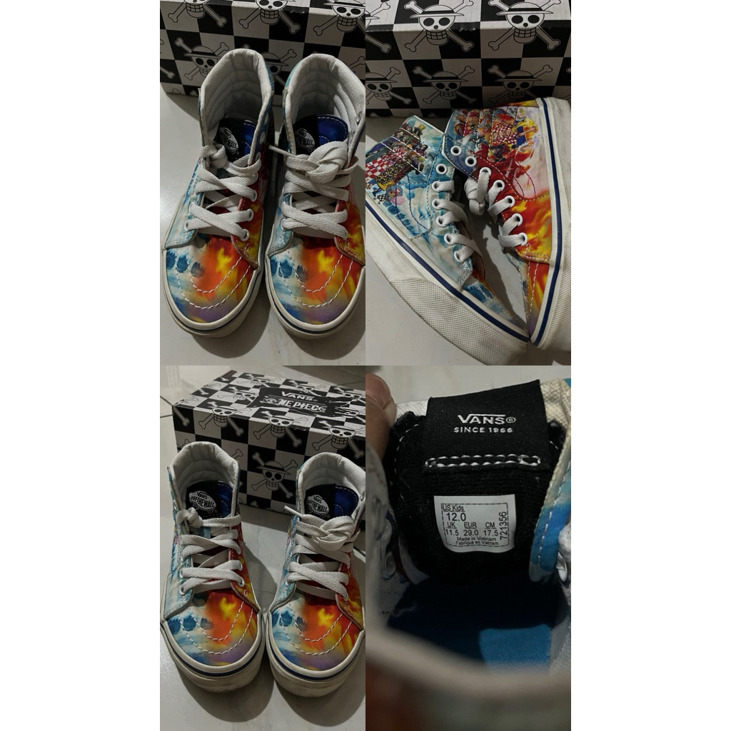 Sepatu vans high anak edisi one piece