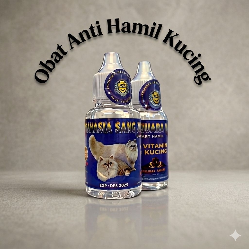 Vitamin Anti Hamil Kucing 30ml Mencegah Kehamilan