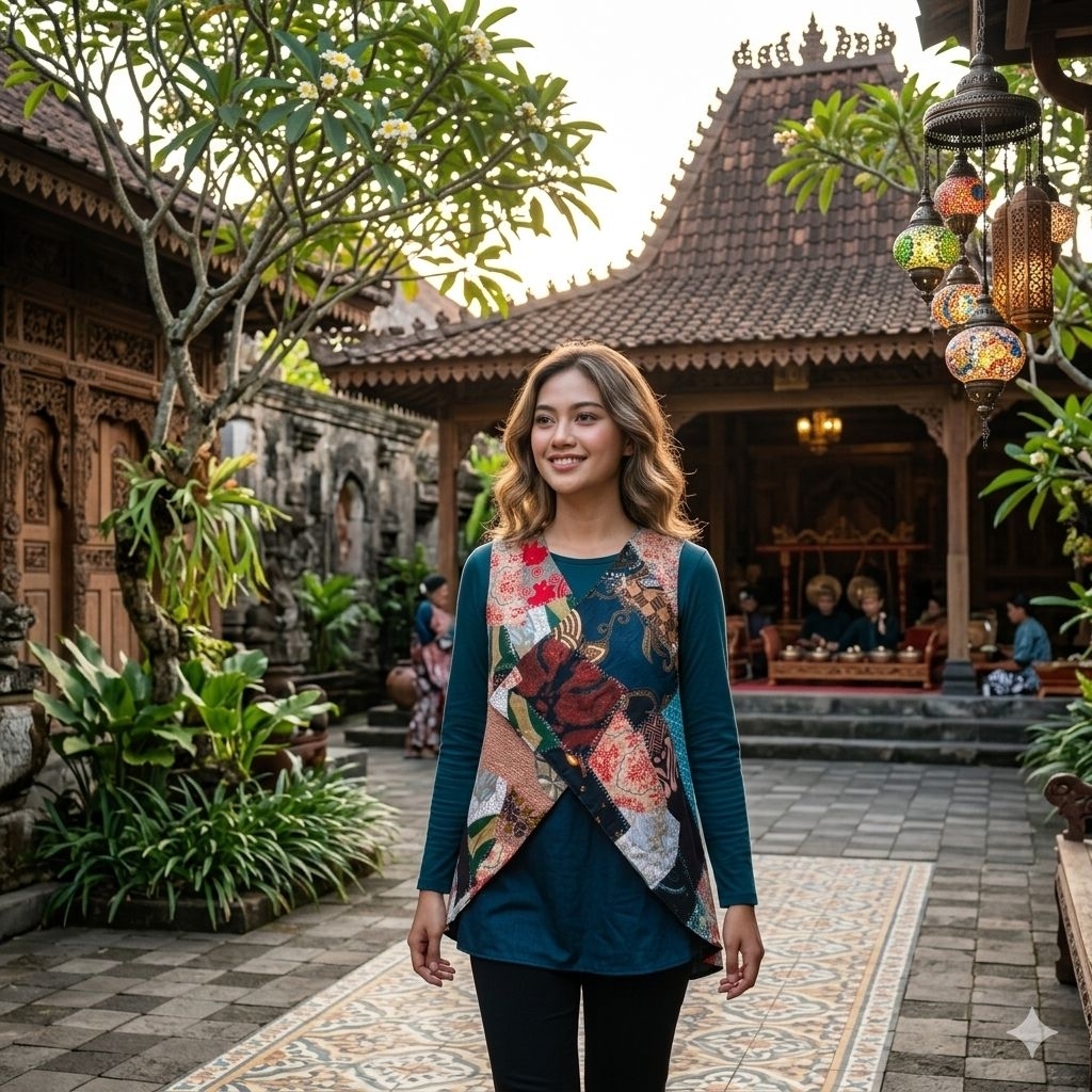 rompi perca batik outer perca batik patchwark outer