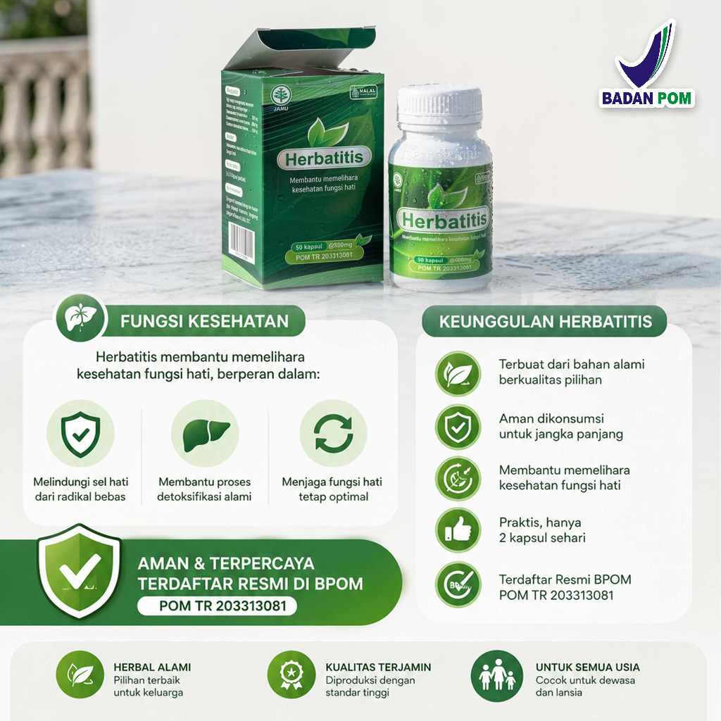 Herbatitis Obat liver Herbal Sirosis Hati hepatitis SGPT SGOT