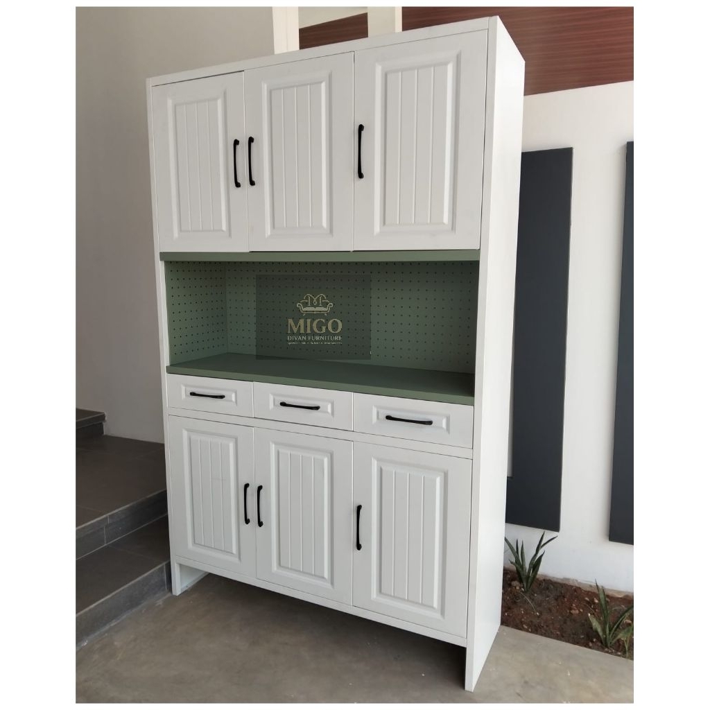 Lemari dapur besi / kitchen set besi /  rak sayur besi